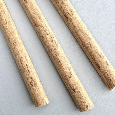 Polyrattan in heller Holzoptik mit Struktur