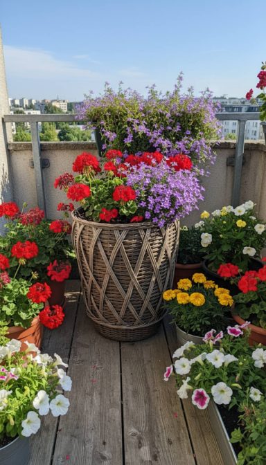 Pflanzgefäß mit Muster