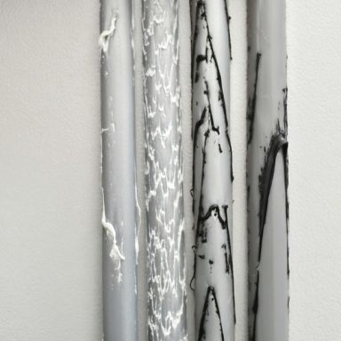 Dekoratives Rattan-Muster in grau