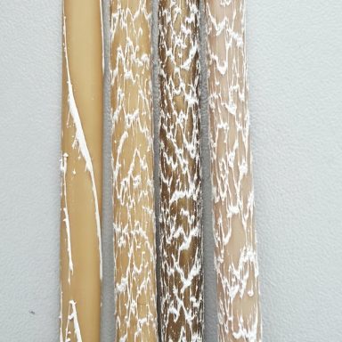 Rattan-Muster in goldenem Farbton