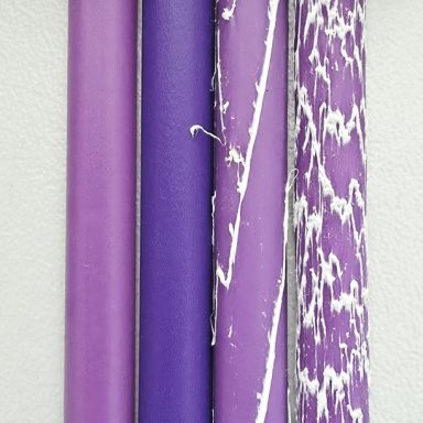 Polyrattan-Farbverlauf in Violett – von zart bis kräftig