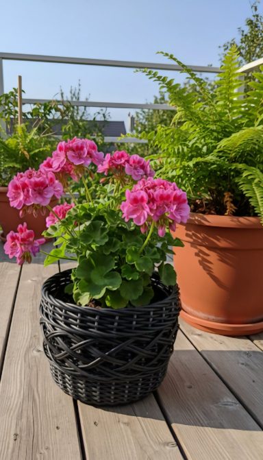 Übertopf „Schwarze Tulpe“ 